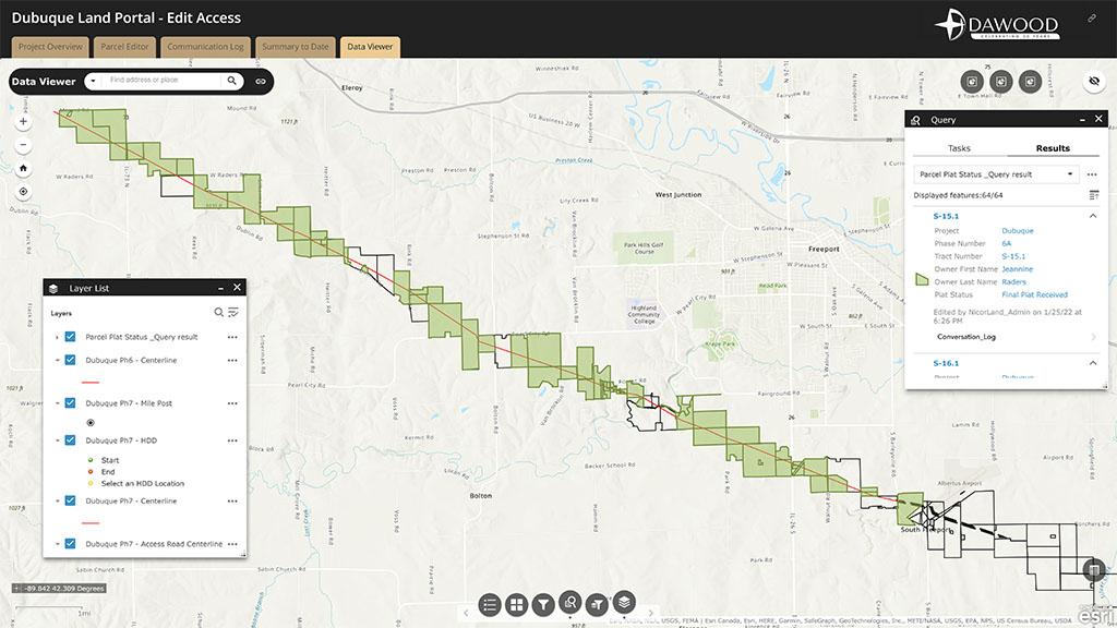 Land Management GIS Portal Data Viewer