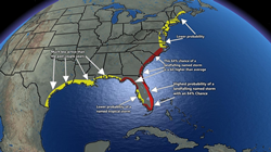 Hurricane U.S. coast landfall probabilities