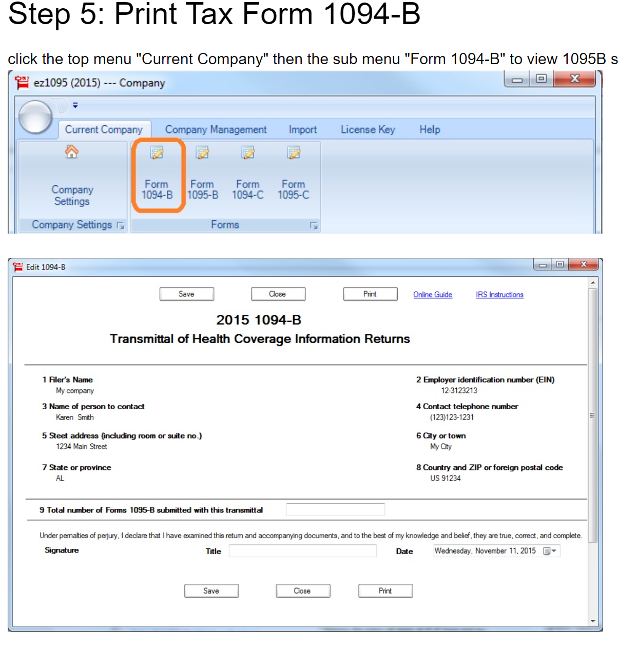 1095 And 1094 Aca Forms New Ez1095 2021 Offers A Correction Form Feature 5654