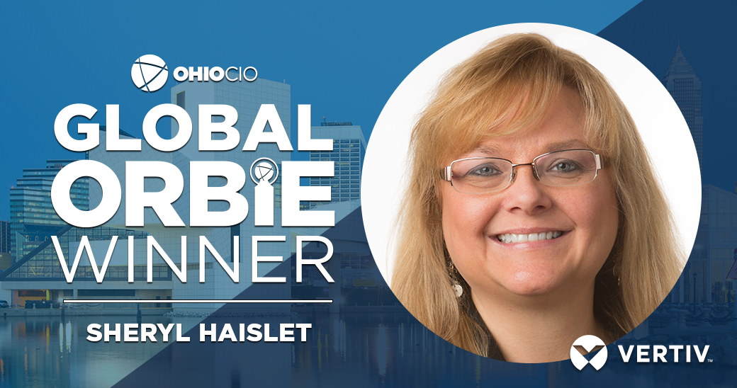 Global ORBIE Winner, Sheryl Haislet of Vertiv