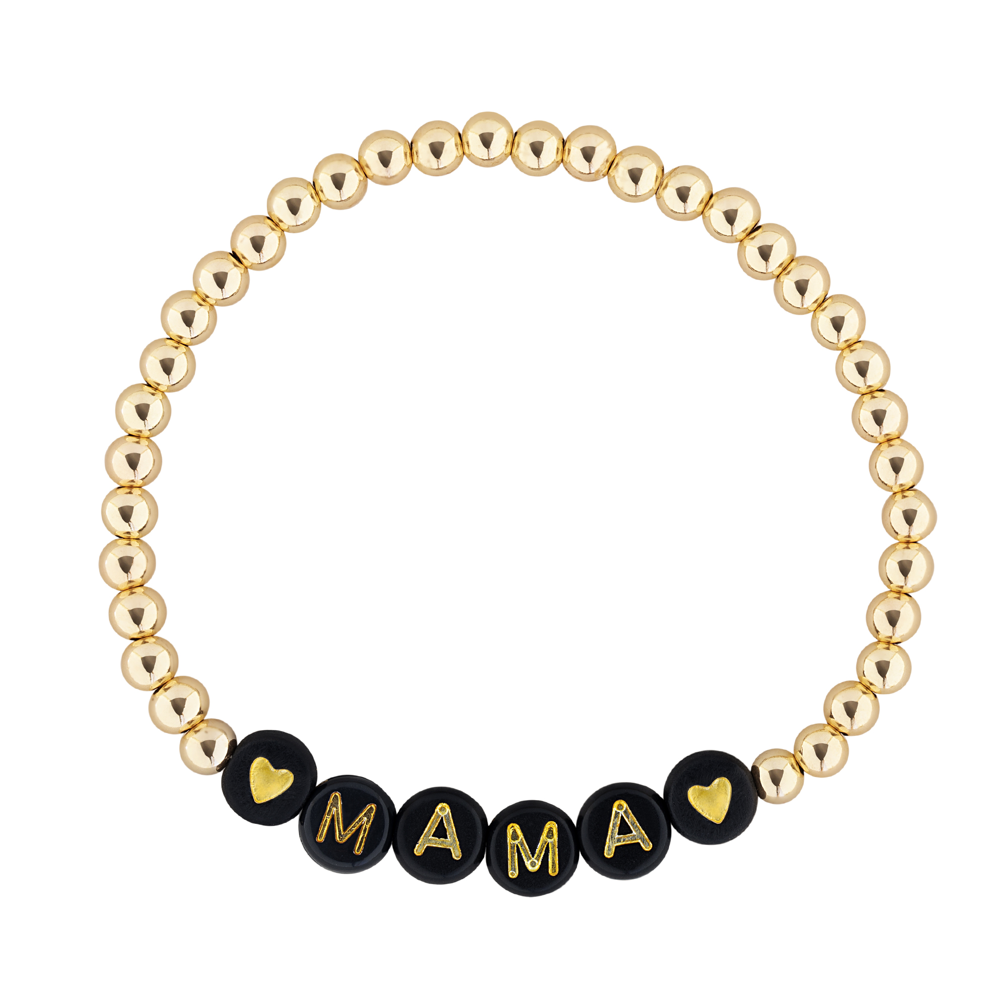 Mama Gold Filled Word Beaded Bracelet by Bonnie Jennifer.