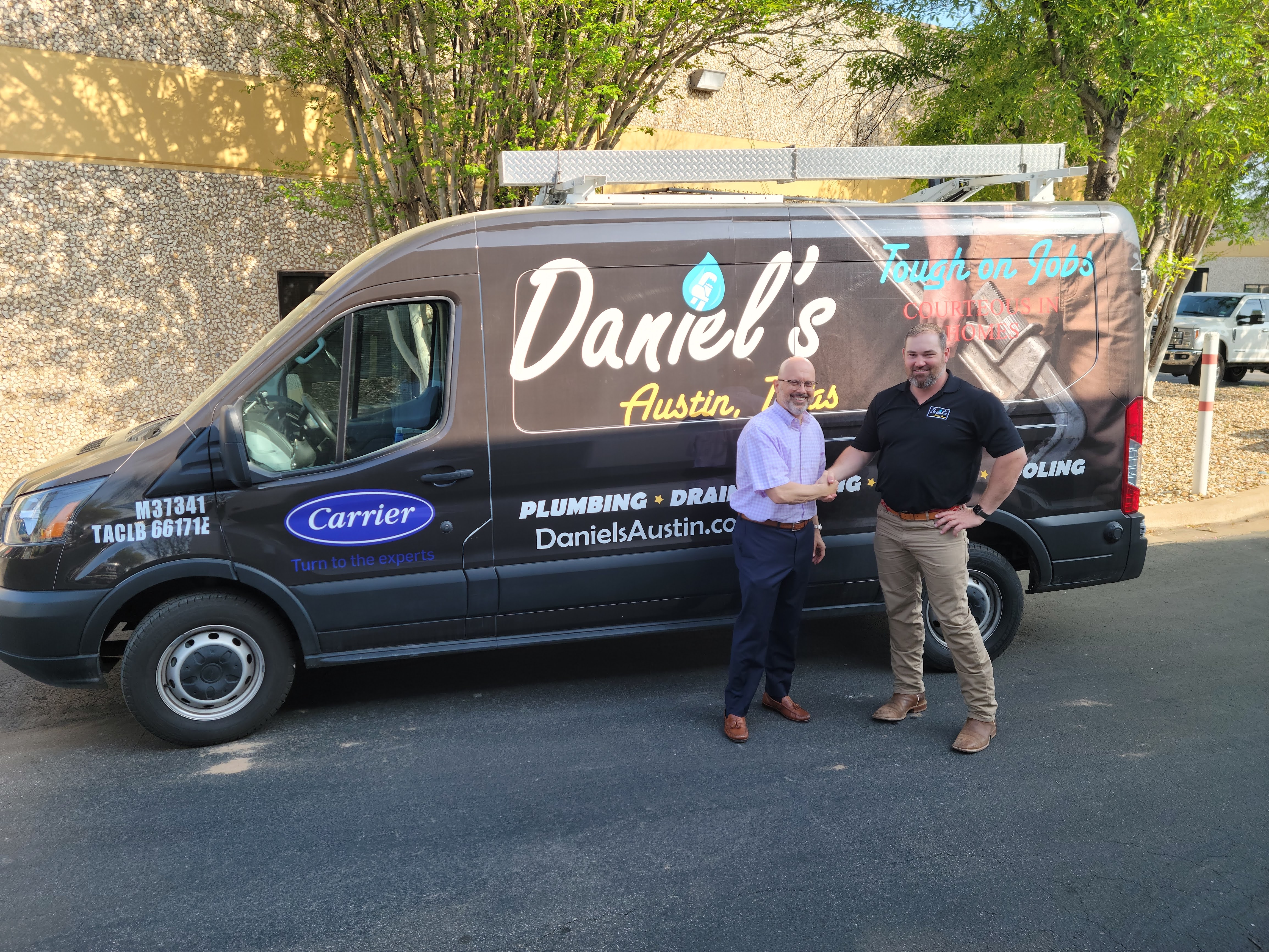 From Left to Right, Bryan Benak, CEO of Southern HVAC and Daniel Lawlis