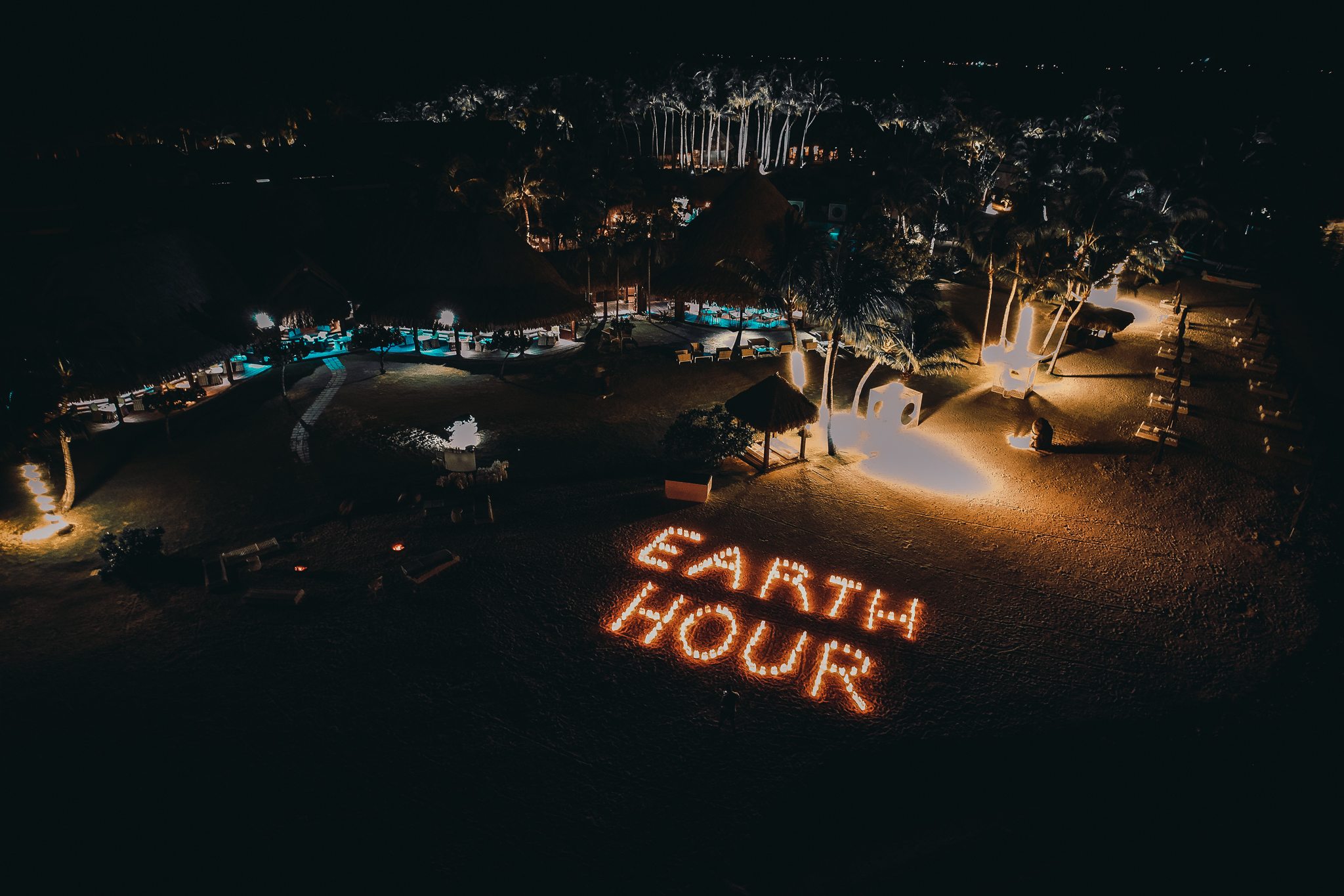 Celebrating Earth Hour at The St. Regis Bora Bora
