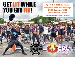 Northeast Delta HSA to host JiggAerobics Health and Fitness Event on April 14 at Forsythe Park