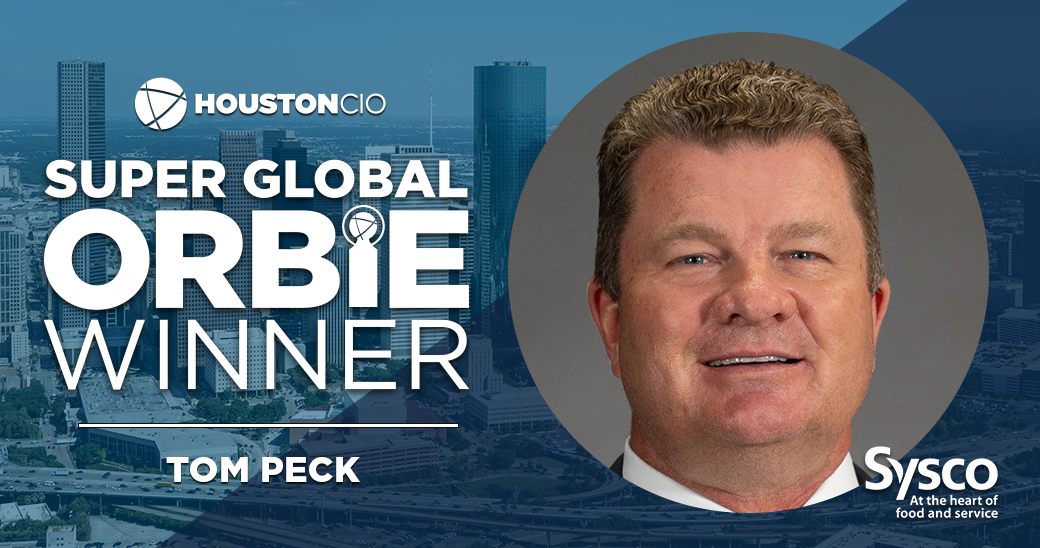 Super Global ORBIE Winner, Tom Peck of Sysco
