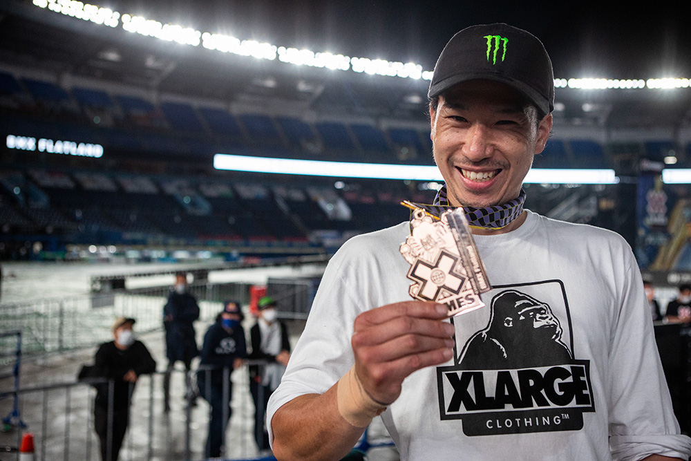 Monster Energy's Moto Sasaki Takes Bronze in BMX Flatland at X Games Chiba 2022