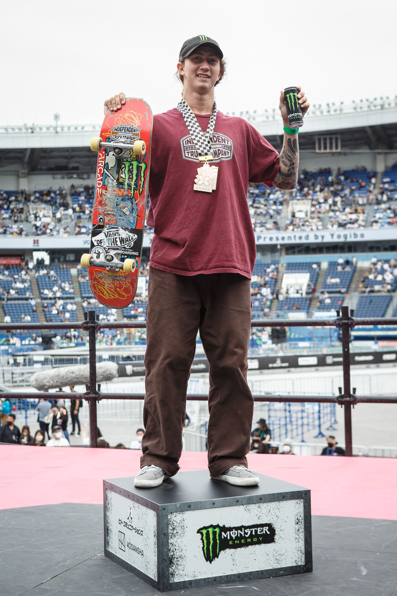 Monster Energy's Liam Pace Wins Bronze in Men’s Skateboard Park at X Games Chiba 2022