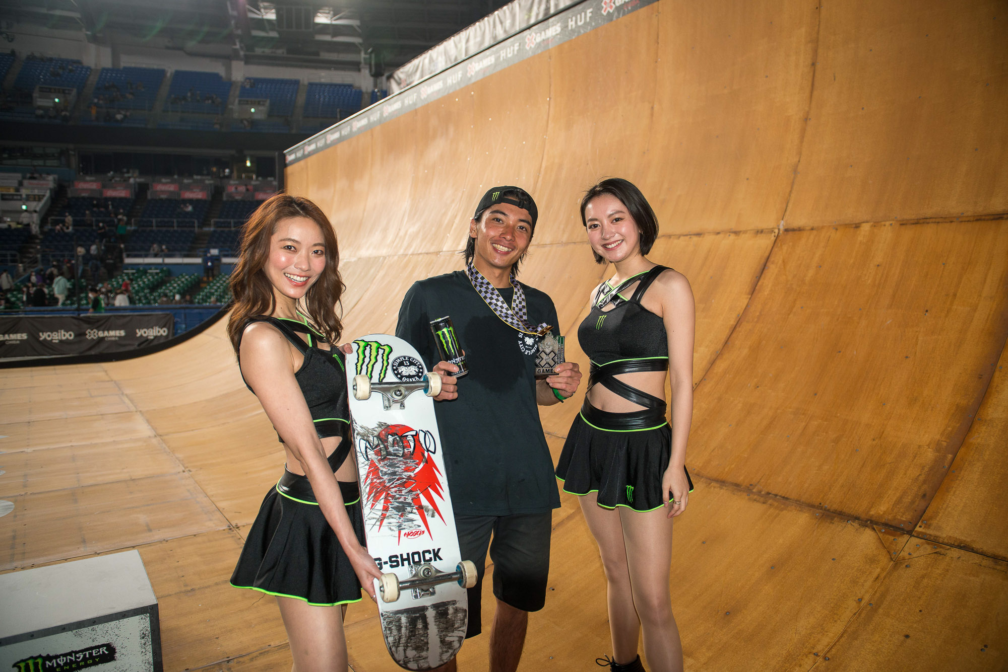 Monster Energy's Moto Shibata Wins Silver in Men's Skateboard Vert at X Games Chiba 2022