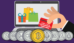 Purchase Gift Cards with Bitcoin and altcoins