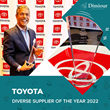 Toyota Motors North America Diverse Supplier of the Year Award - Dimiour Wins for 2nd Year in a Row