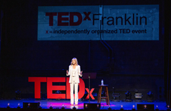 Marla Maples, Speaker at TEDxFranklin Inaugural. Photo by Keoni Keur