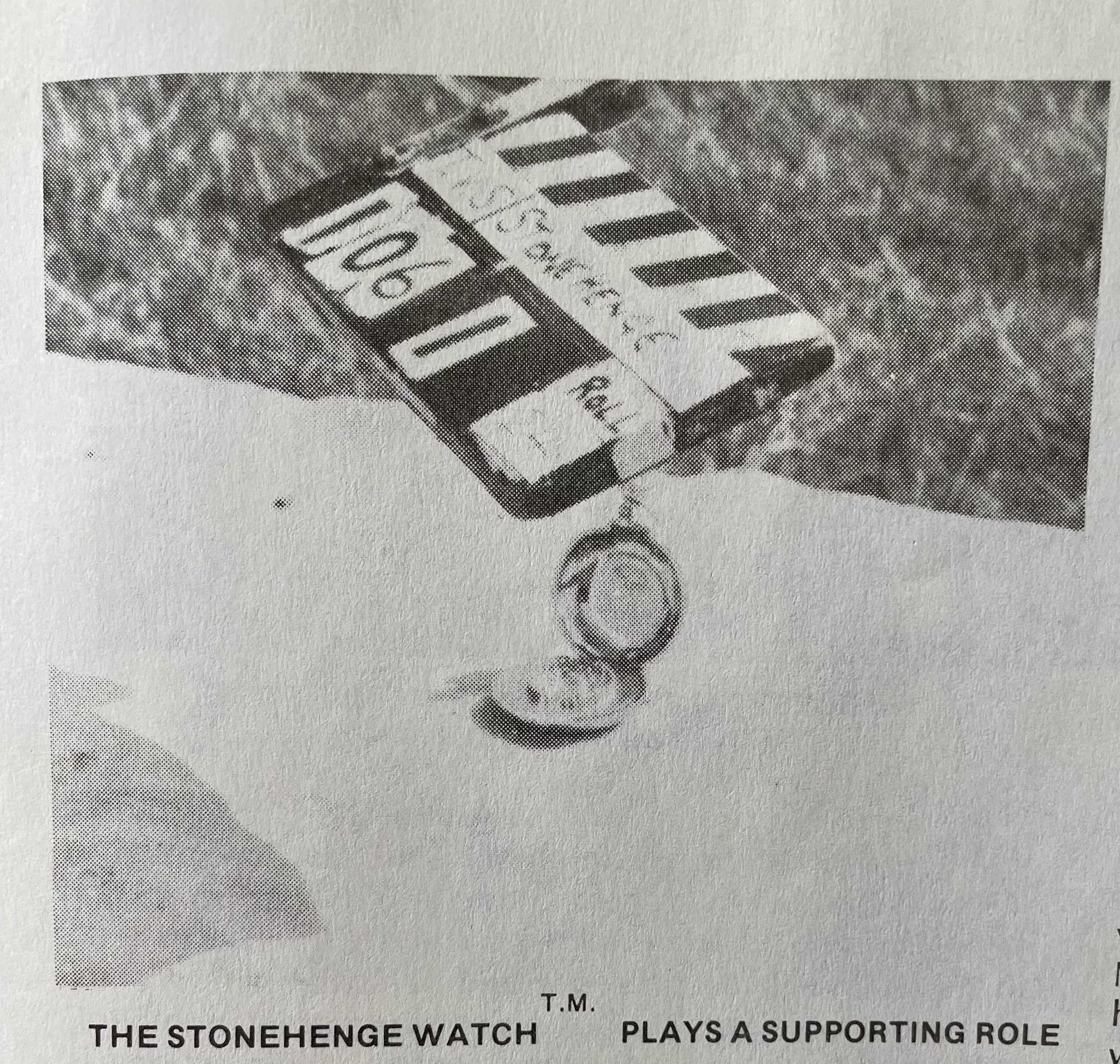 Stonehenge Watch On Bluestone at Stonehenge1n 1983