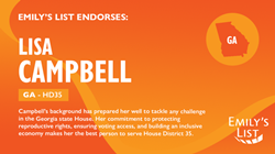 Lisa Campbell, Candidate, Georgia House of Representatives, District 35, Endorsed by Emily's List