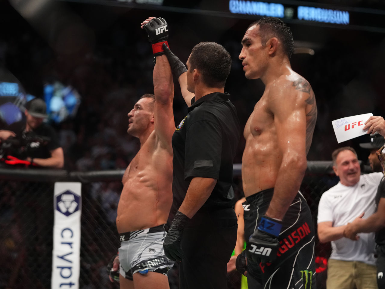 Monster Energy’s Michael Chandler Knocks Out Tony Ferguson at UFC 274