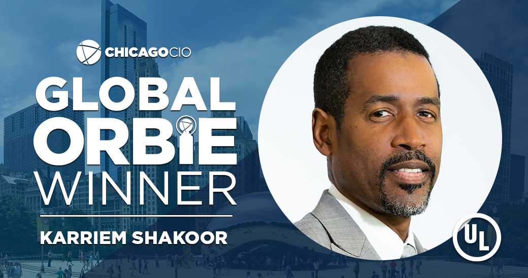 Global ORBIE Winner, Karriem Shakoor of UL LLC