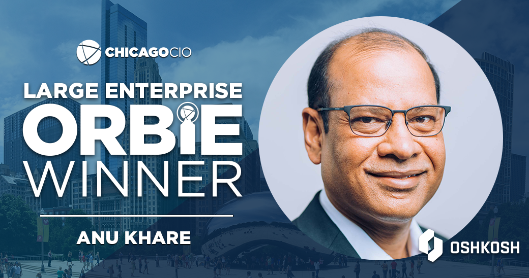 Large Enterprise ORBIE Winner, Anupam Khare of Oshkosh Corporation