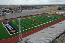 Economedes, Edinburg, Edinburg North and Vela High Schools play at Flores Stadium and now are getting brand new Matrix Helix® synthetic multi-purpose fields installed by Hellas. 
