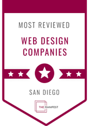 Most Reviewed Web Design Companies San Diego Badge