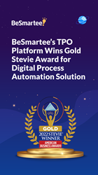 Thumb image for BeSmartees TPO Platform Wins Gold Stevie Award for Digital Process Automation Solution