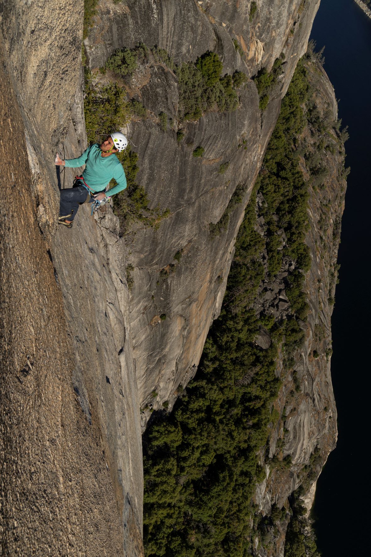Lucho Rivera climbing. Photo: James Q Martin