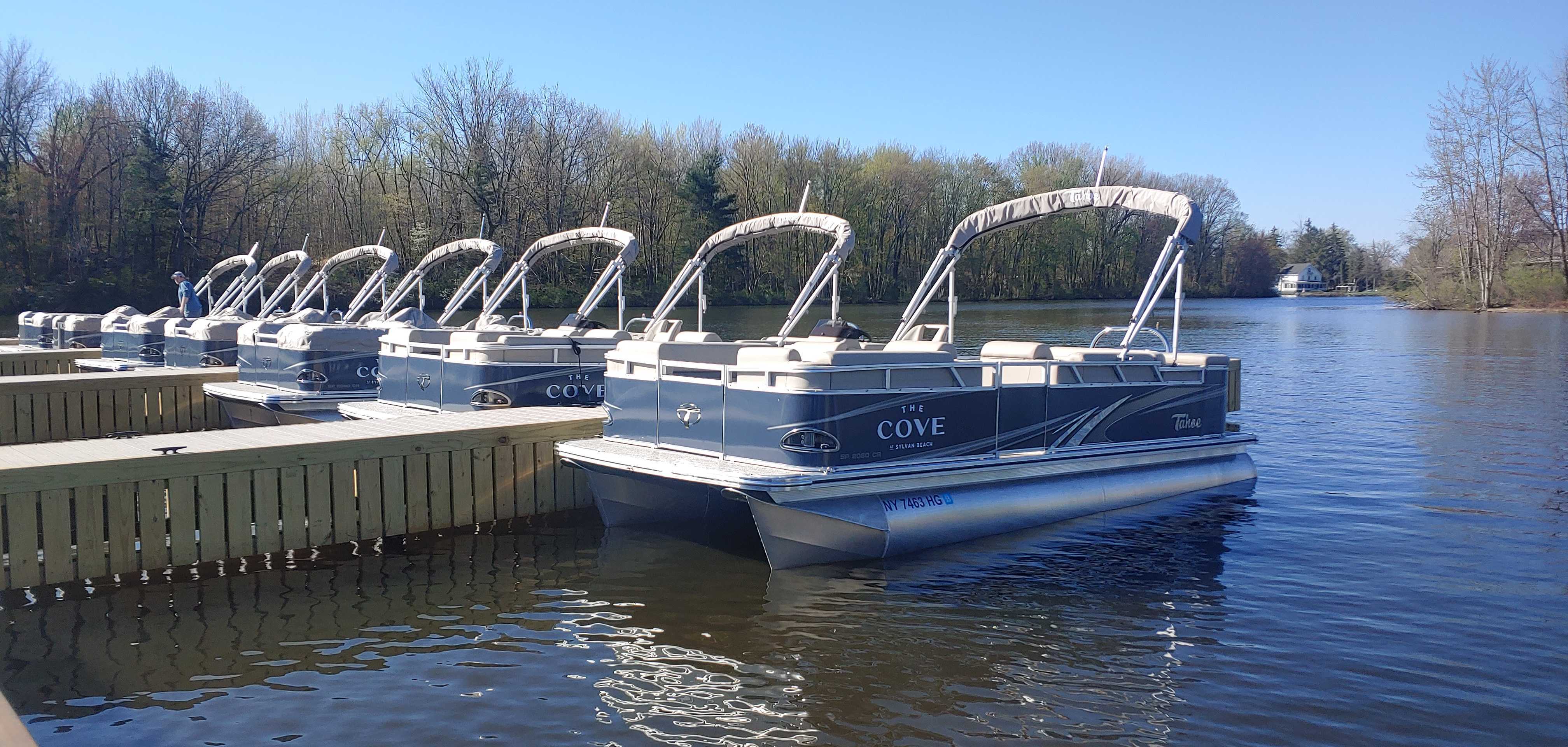 Sylvan Beach Supply Co. offers rentals for lake activities, including pontoon boats