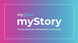 myFace, myStory Voices from the Craniofacial Community podcast logo