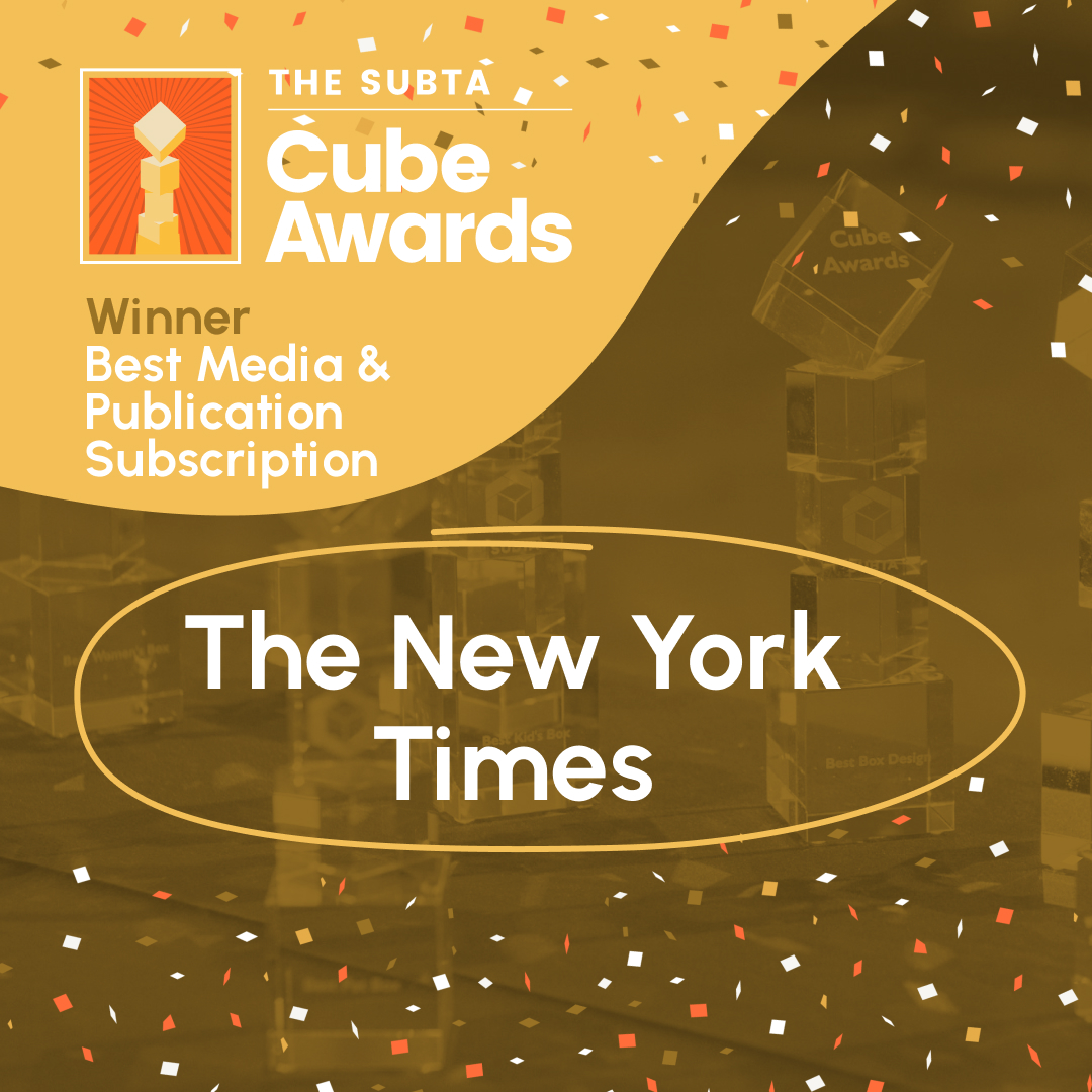 Best Media & Publication Subscription: The New York Times