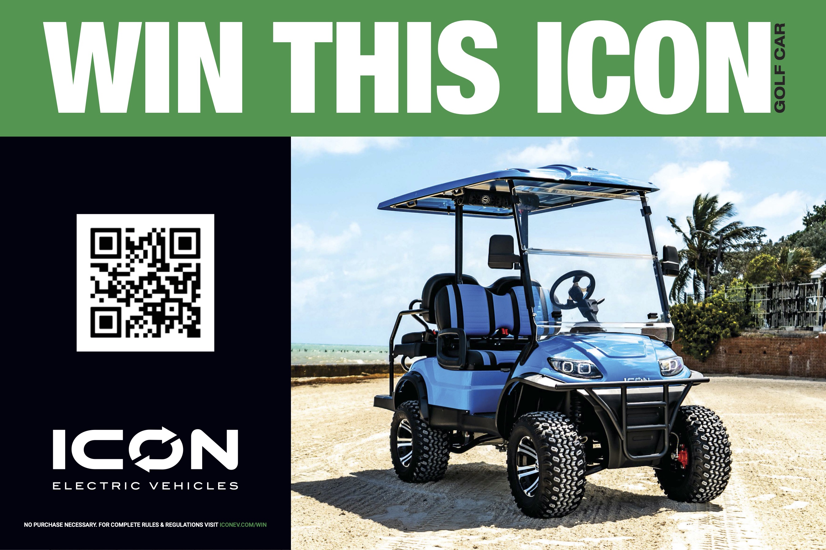 Enter to WIN this ICON Golf Cart!