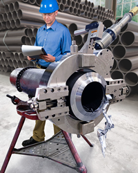 Available in eight sizes for pipe ranging from 2” to 48” O.D., the Esco COHOG® Split Frame Machine can be precisely aligned, self-squares, and attaches quickly without shims or guesswork.