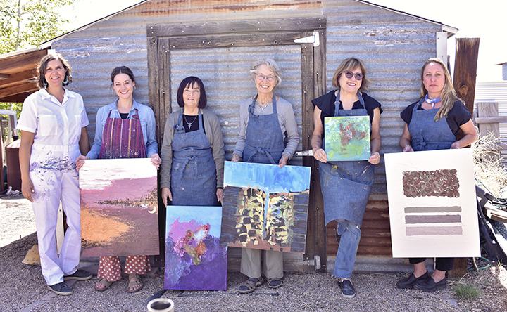 Students in 3-day retreats deep dive into painting and go home with several works