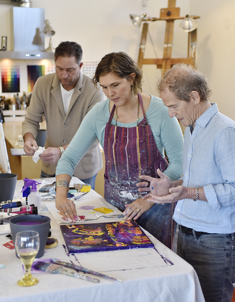 Students get plenty of one-on-one assistance in our painting classes
