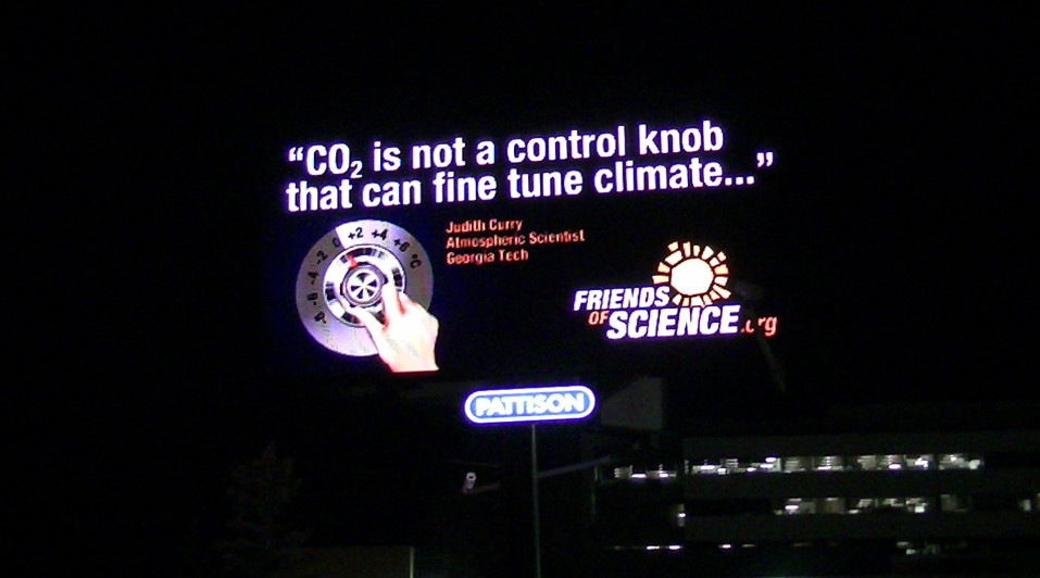 CO2 is not a control knob that can fine tune climate - Dr. Judith Curry.