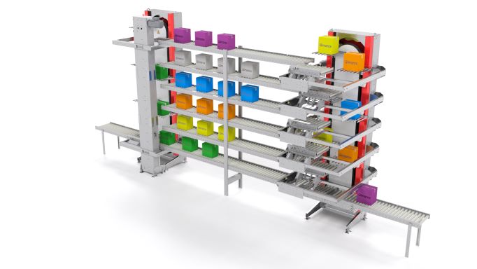Ultimation offers the Qimarox ProRunner 15 for high-speed sorting in a vertical buffering system.