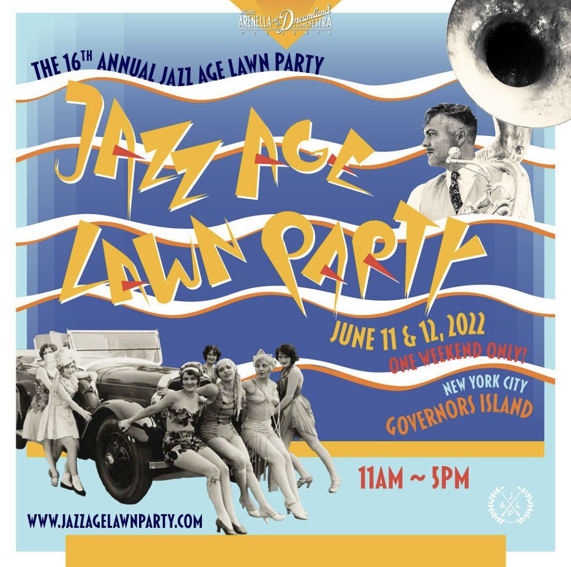 16Th Annual Jazz Age Lawn Party Invitation June 11 & 12Th, 2022