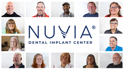 Collage of Nuvia Dental Implant Center Patients that Received Permanent Teeth in 24 Hours.