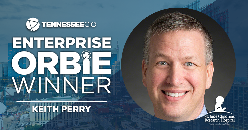 Enterprise ORBIE Winner, Keith Perry of St. Jude Children's Research Hospital