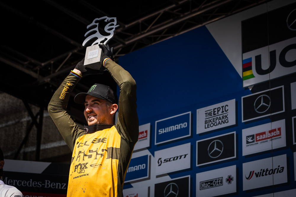 Monster Energy's Danny Hart Finishes in Second Place in Elite Men at UCI Downhill Mountain Bike World Cup in Leogang, Austria