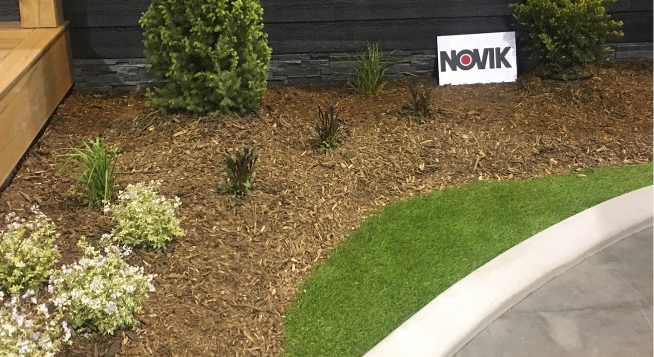 NovikStone holds up to soil and mulch with moisture-resistance and is also impact resistant.