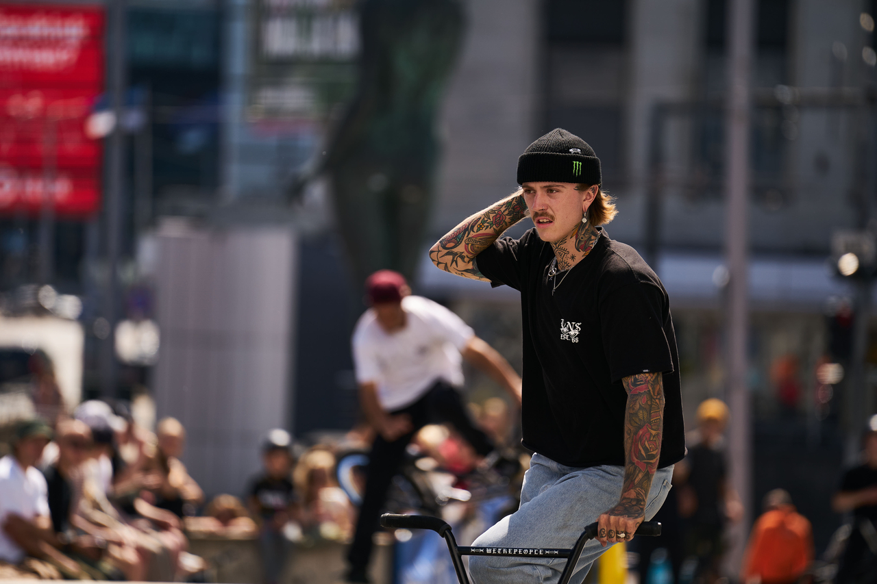 Monster Energy's Felix Prangenberg Takes Second in BMX Street at Simple Session 22