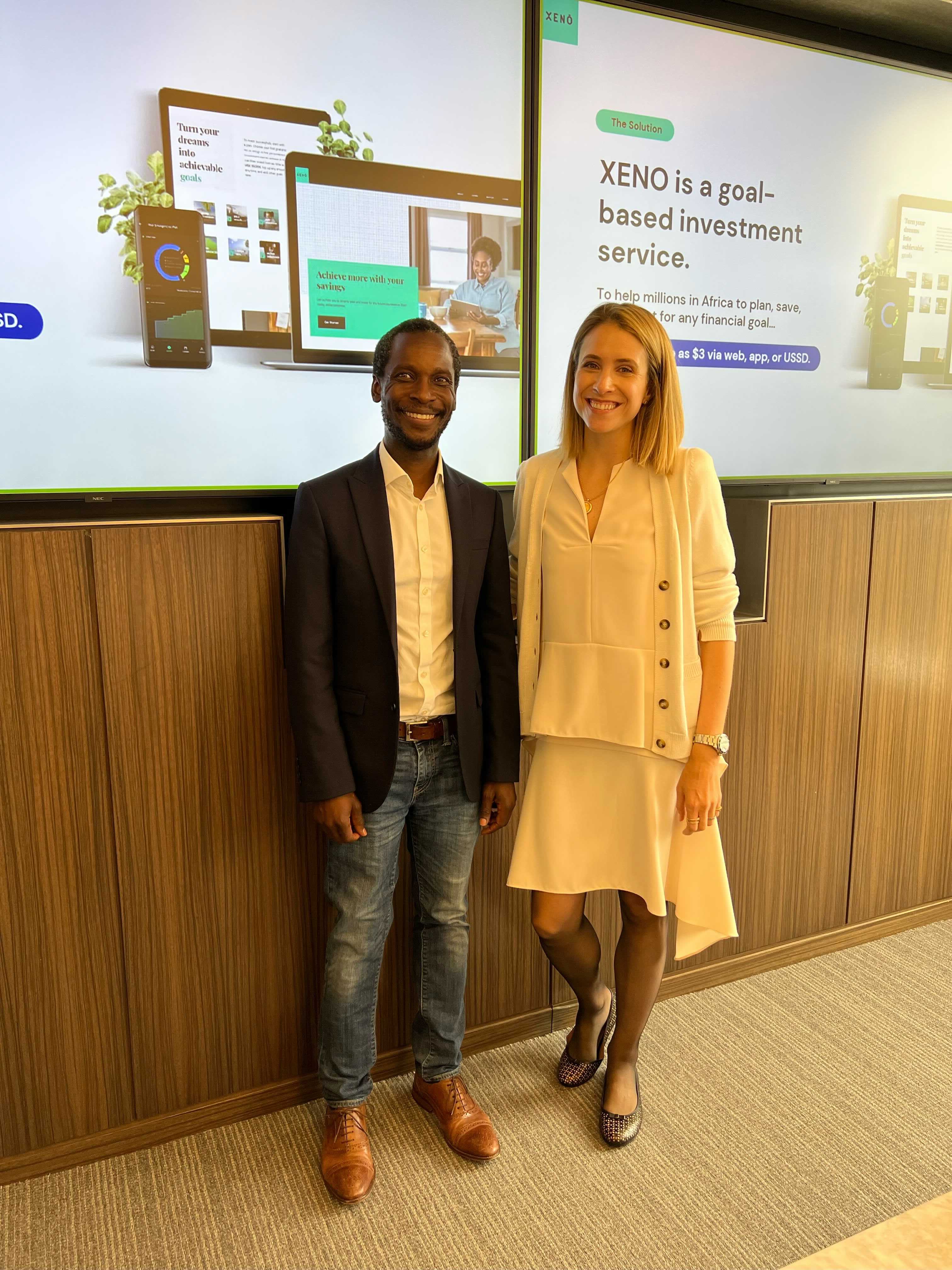 Aeko Ongodia, CEO of XENO, with Eva Yazhari, General Partner of Beyond Capital Ventures, at a recent event.