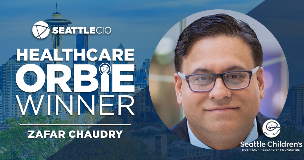 Healthcare ORBIE Winner, Zafar Chaudry of Seattle Children's