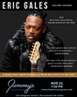 Jimmy’s Jazz &amp; Blues Club Features 3x-Blues Music Award-Winning Guitar Legend ERIC GALES on Sunday August 21 at 7:30 P.M.