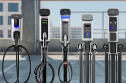 SemaConnect Series 4 EV home charger, Series 5 multifamily personal EV charger, Series 6 commercial EV charger, Series 7 fleets EV charger, and Series 8 retail/public EV charger