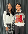 The Crutchfield Dermatology Foundation awards the Mel Reeves Memorial Scholarship to Walter Cortina Martinez at the High School for Recording Arts