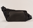 Moto Sling in black ballistic nylon and black full-grain leather — four color/materials options available