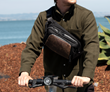 Moto Sling in action — an ideal electric scooter sling as well