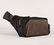 Moto Sling side view — strap system contours to torso for a stable carry