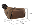 Moto Sling dimensions - motorcycle sling bag dimensions