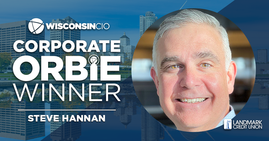 Corporate ORBIE Winner, Steve Hannan of Landmark Credit Union
