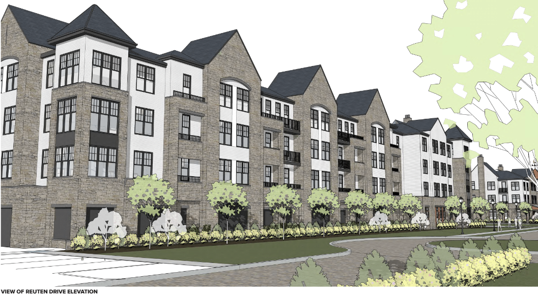 The proposed 195-unit development will offer a mix of independent living, assisted living and memory care. (Courtesy of Reuten Associates)